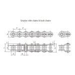 Eine Serie von Präzisionsrollenketten mit kurzem Teilungskreis