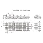 Eine Serie von Präzisionsrollenketten mit kurzem Teilungskreis