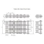 Eine Serie von Präzisionsrollenketten mit kurzem Teilungskreis