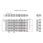 Eine Serie von Präzisionsrollenketten mit kurzem Teilungskreis