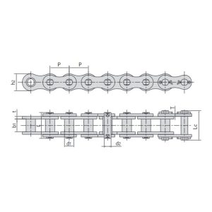 Technische Tabelle für Buschketten