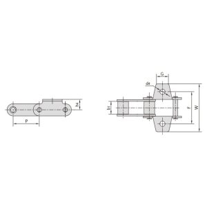 Landwirtschaftliche Ketten aus Stahl vom Typ C und CA