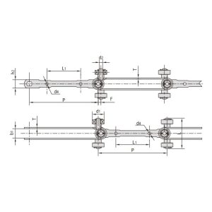 Doppelgelenk-Förderkette