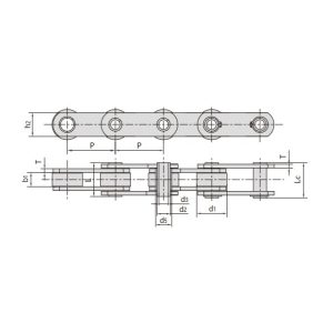 Hohlbolzen-Förderkette der Serie FVC