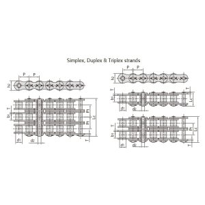 Hochleistungs-Rollenkette mit Splint