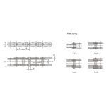 Mehrfachplatten-Stiftkette