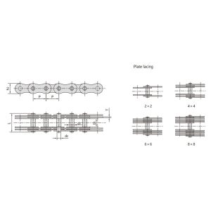 Mehrfachplatten-Stiftkette