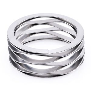 Mehrwindungs-Wellenfeder mit Unterlegscheibenenden