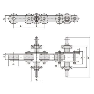 Gummihandschuh-Förderkette