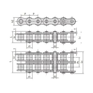 Selbstschmierende Kurzteilungs-Rollenketten