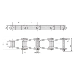 geschweißte strukturelle gebogene Plattenkette