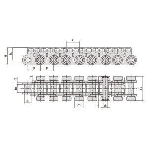 Ketten für Holzwerkstoffplattenanlagen