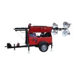 Mobiler Diesel-Metallhalogenid-Lichtmast
