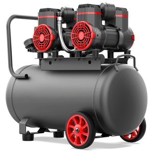 Ölfreier Luftkompressor mit zwei Köpfen