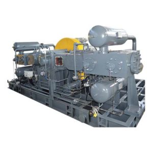 auf einem Rahmen montierter Kolbenkompressor