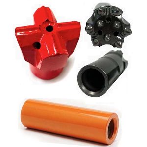 R32-Kreuzbohrer mit Knopf und Kupplungshülse